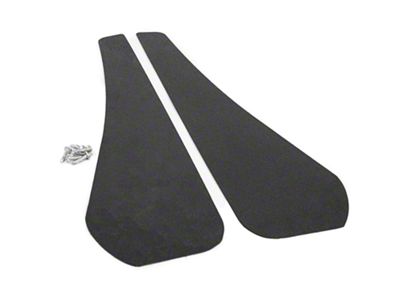 Mud Flaps; Front; Dry Carbon Fiber Vinyl (16-24 Camaro)