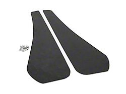 Mud Flaps; Front; Satin Black Vinyl (16-24 Camaro)