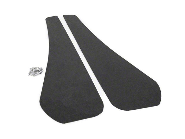 Mud Flaps; Front; Textured Black (16-24 Camaro)