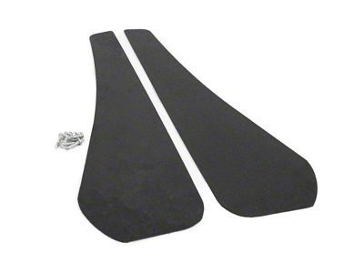 Mud Flaps; Front; Textured Black (10-15 Camaro)