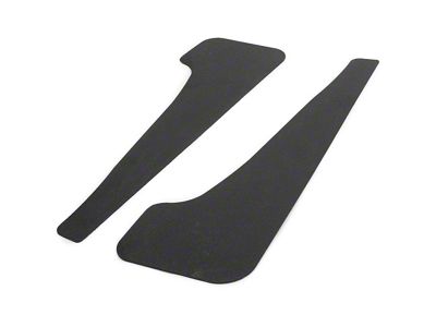 Mud Flaps; Rear; Dry Carbon Fiber Vinyl (16-24 Camaro)