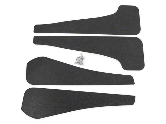 Mud Flaps; Front and Rear; Textured Black (16-23 Camaro)