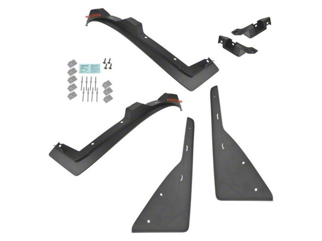 Mud Guards; Front and Rear (14-15 Camaro w/o Ground Effects)