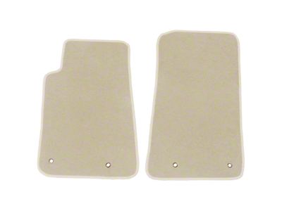 Nylon Carpet Front Floor Mats; Beige (10-15 Camaro)