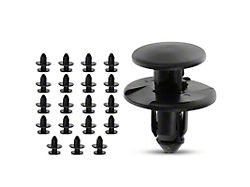 Nylon Front Fender and Body Side Liner Retainer Clips; 8.5mm; 20-Piece (10-24 Camaro)