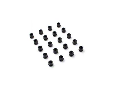 OE Bulge Black Acorn Lug Nut Kit; 3/4-Inch; Set of 20 (10-24 Camaro)