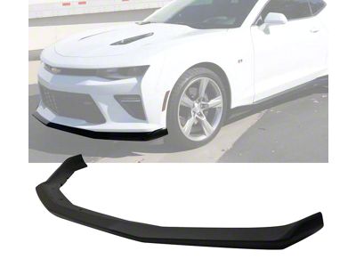 OE Style Chin Spoiler; Matte Black (16-24 Camaro SS)