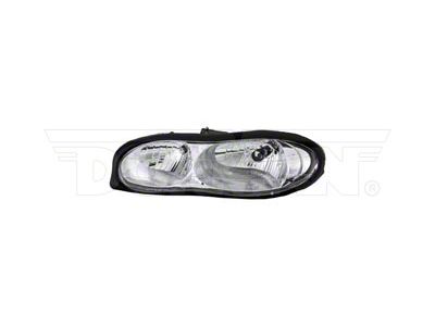 OE Style Headlight; Chrome Housing; Clear Lens; Driver Side (98-02 Camaro)
