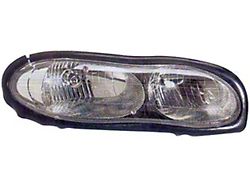 OE Style Headlight; Chrome Housing; Clear Lens; Driver Side (98-02 Camaro)