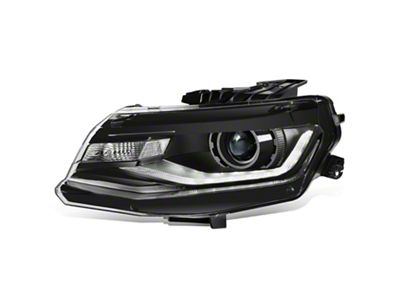 OE Style HID Headlight; Black Housing; Clear Lens; Driver Side (16-18 Camaro w/ Factory HID Headlights)