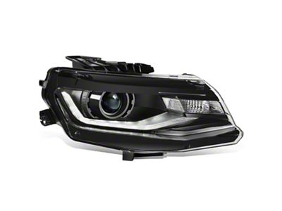 OE Style HID Headlight; Black Housing; Clear Lens; Passenger Side (16-18 Camaro w/ Factory HID Headlights)