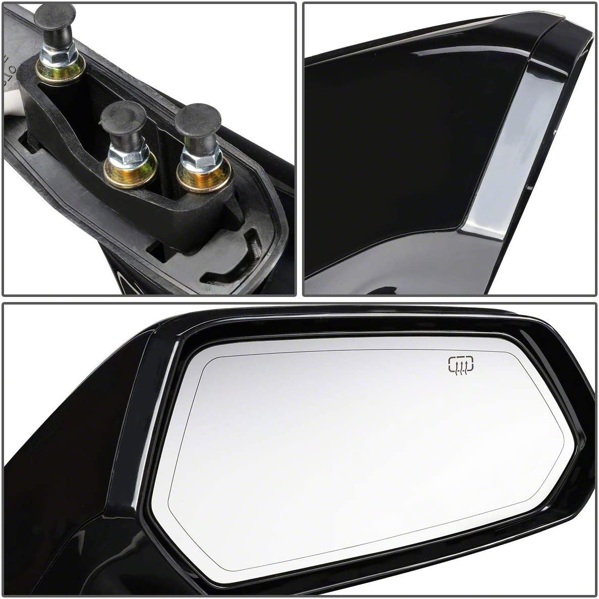 Camaro OE Style Powered Heated Side Mirror; Black; Passenger Camaro OE Style Powered Heated Side Mirror; Black; Passenger