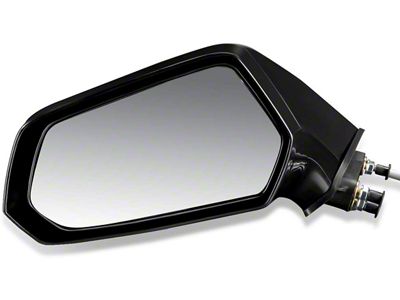 OE Style Powered Side Mirror; Black; Driver Side (10-15 Camaro)