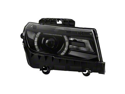 OEM Style Headlight; Black Housing; Clear Lens; Passenger Side (14-15 Camaro w/ Factory HID Headlights, Excluding LS, Z/28 & ZL1)