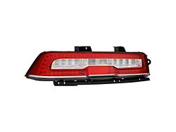 OEM Style LED Tail Light; Chrome Housing; Red/Clear Lens; Passenger Side (14-15 Camaro w/ Factory LED Tail Lights)