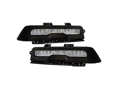OEM Style LED Tail Lights; Chrome Housing; Smoked Lens (14-15 Camaro w/ Factory Halogen Tail Lights)