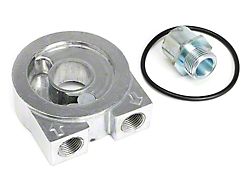Oil Cooler Sandwich Adapter; 22mm x 1.50 Threads (10-24 Camaro)