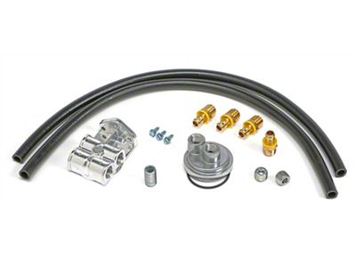 Oil Filter Relocation Kit; 22mm x 1.50 Threads (10-24 Camaro)