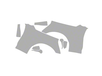 Paint Protection PPF Pre-Cut Kit; Fenders/Mirrors; Gloss (17-24 Camaro ZL1 Convertible)