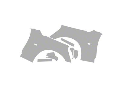 Paint Protection PPF Pre-Cut Kit; Fenders/Mirrors; Gloss (20-24 Camaro SS Convertible)