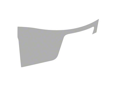 Paint Protection PPF Pre-Cut Kit; Rear Driver Side Splash Guard; Gloss (20-24 Camaro SS Coupe)