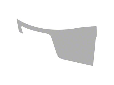 Paint Protection PPF Pre-Cut Kit; Rear Passenger Side Splash Guard; Gloss (20-24 Camaro SS Coupe)