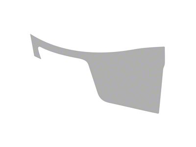 Paint Protection PPF Pre-Cut Kit; Rear Passenger Side Splash Guard; Gloss (19-24 Camaro LS, LT)