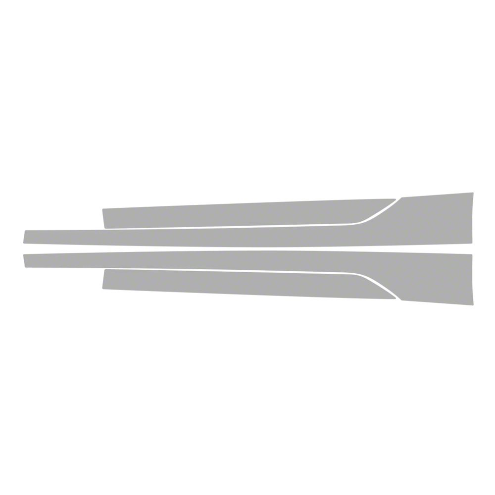 Camaro Paint Protection PPF Pre-Cut Kit; Rocker Panels; Gloss (19-24 ...