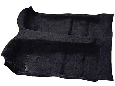 Passenger Area Cutpile Carpet with Mass Backing; Black (10-15 Camaro)