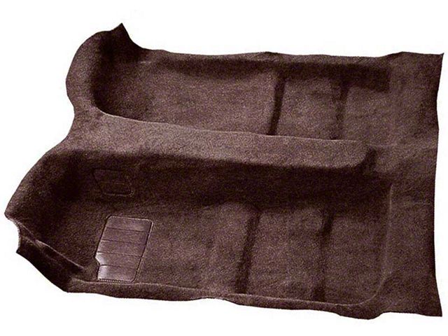 Passenger Area Cutpile Carpet with Mass Backing; Ebony (10-15 Camaro)