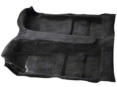 Passenger Area Cutpile Carpet with Standard Backing; Black (10-15 Camaro)