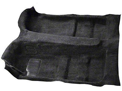 Passenger Area Cutpile Carpet with Standard Backing; Ebony (10-15 Camaro)