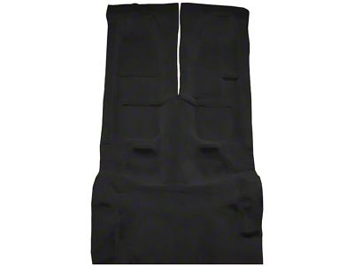 Passenger and Rear Cutpile Molded Carpet with Mass Backing; Black (93-02 Camaro Coupe)