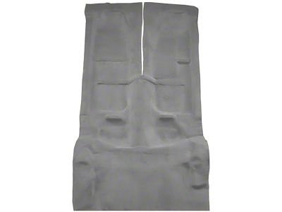 Passenger and Rear Cutpile Molded Carpet with Mass Backing; Pewter (93-02 Camaro Coupe)