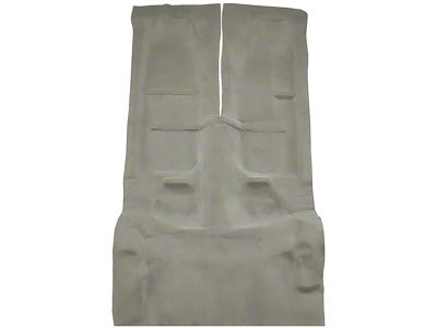 Passenger and Rear Cutpile Molded Carpet; Medium Sand Gray (96-97 Camaro Coupe; 00-01 Camaro Coupe)