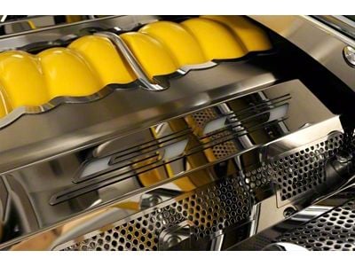 Perforated Fuel Rail Covers; SS Style (10-15 Camaro SS)