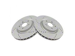 Performance Drilled and Slotted Rotors; Front (10-15 Camaro SS)