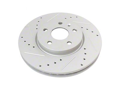 Performance Drilled and Slotted Rotors; Front Pair (10-15 Camaro LS, LT)