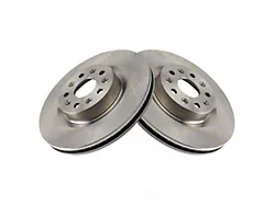 Plain Vented Rotors; Front Pair (16-24 Camaro SS w/ 4-Piston Front Calipers)