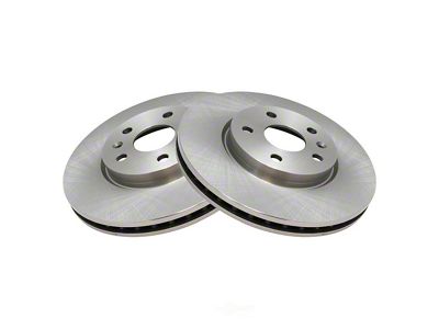 Plain Vented Rotors; Front Pair (10-15 Camaro LS, LT)