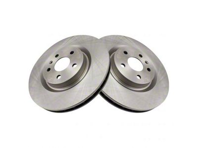 Plain Vented Rotors; Front Pair (10-15 Camaro SS)