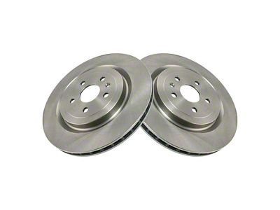 Plain Vented Rotors; Rear Pair (10-15 Camaro SS, ZL1)
