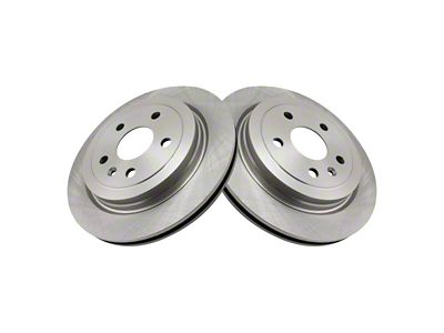 Plain Vented Rotors; Rear Pair (10-15 Camaro LS, LT)