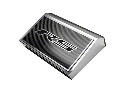 Polished Fuse Box Cover with Carbon Fiber RS Top Plate; Black Carbon Fiber (16-24 Camaro LT w/ RS Package)