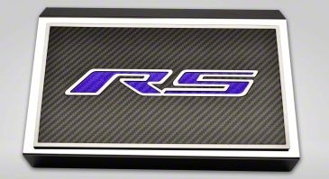 Camaro Polished Fuse Box Cover with Carbon Fiber RS Top