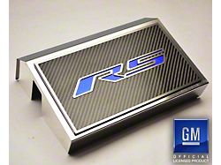 Polished Fuse Box Cover with Carbon Fiber RS Top Plate; Bright Red Solid (16-24 Camaro LT w/ RS Package)