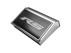Polished Fuse Box Cover with Carbon Fiber RS Top Plate; White Carbon Fiber (16-24 Camaro LT w/ RS Package)