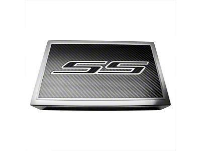 Polished Fuse Box Cover with Carbon Fiber SS Top Plate; Black Carbon Fiber (16-24 Camaro SS)