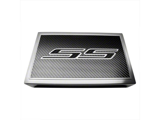 Polished Fuse Box Cover with Carbon Fiber SS Top Plate; Black Carbon Fiber (16-24 Camaro SS)