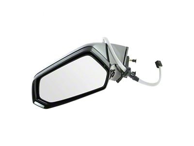Powered Mirror without Auto Dimming; Paint to Match Black; Driver Side (10-15 Camaro)